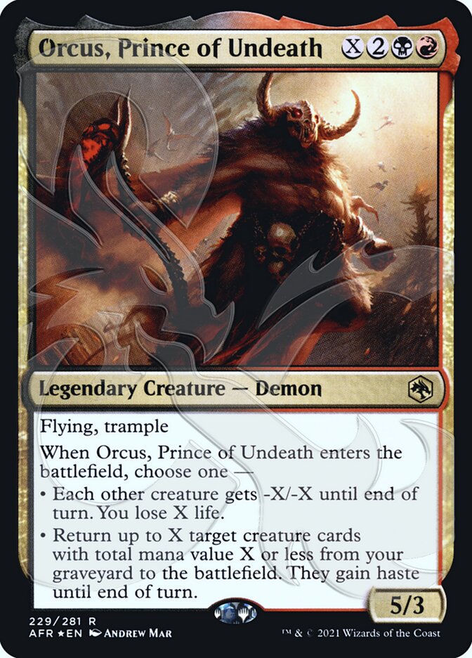 Orcus, Prince of Undeath (Ampersand Promo) [Dungeons & Dragons: Adventures in the Forgotten Realms Promos] | Clutch Gaming