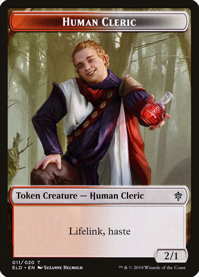 Human Cleric Token [Throne of Eldraine Tokens] | Clutch Gaming