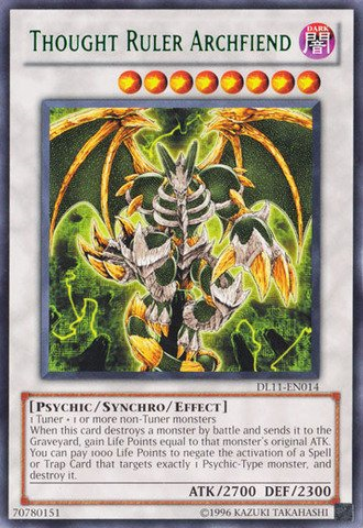 Thought Ruler Archfiend (Green) [DL11-EN014] Rare | Clutch Gaming