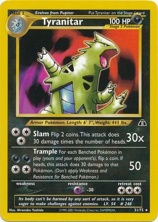 Tyranitar (31/75) [Neo Discovery Unlimited] | Clutch Gaming