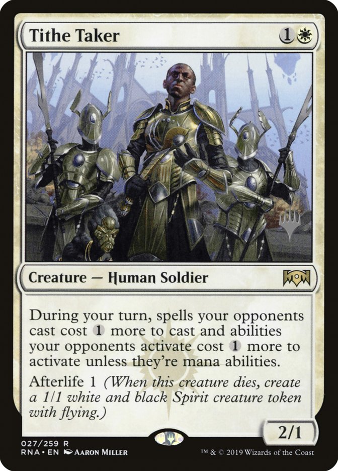 Tithe Taker (Promo Pack) [Ravnica Allegiance Promos] | Clutch Gaming