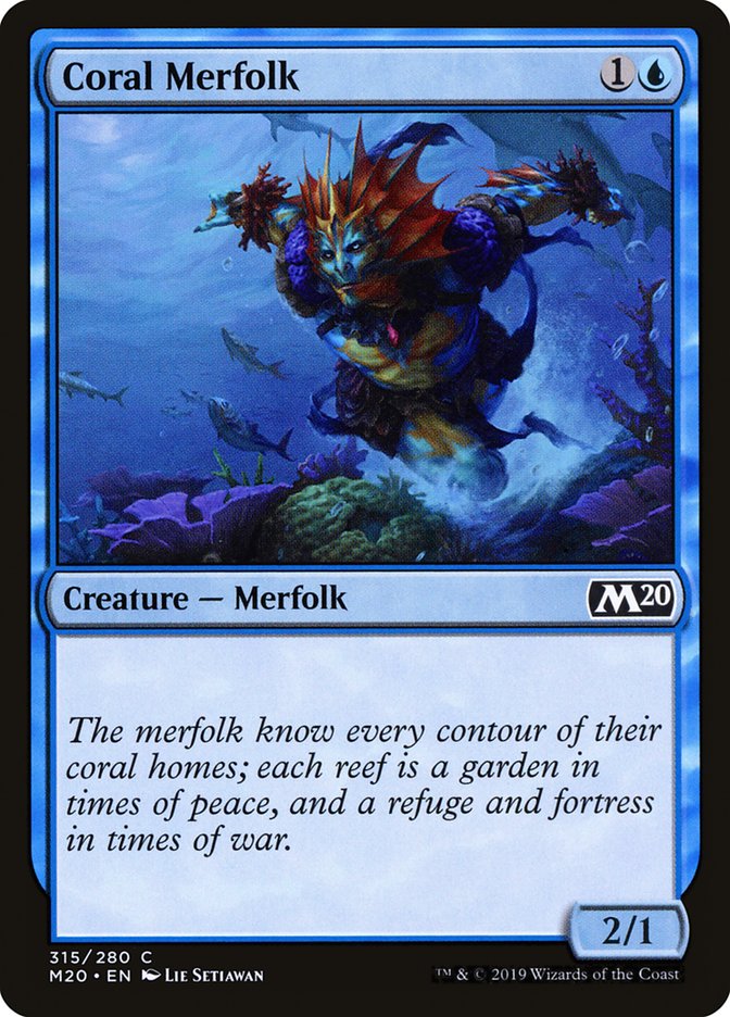 Coral Merfolk [Core Set 2020] | Clutch Gaming