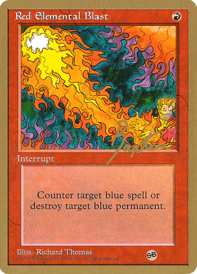 Red Elemental Blast (George Baxter) (SB) [Pro Tour Collector Set] | Clutch Gaming