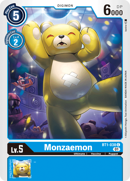 Monzaemon [BT1-038] (Alternative Art) [Starter Deck: Ulforce Veedramon] | Clutch Gaming