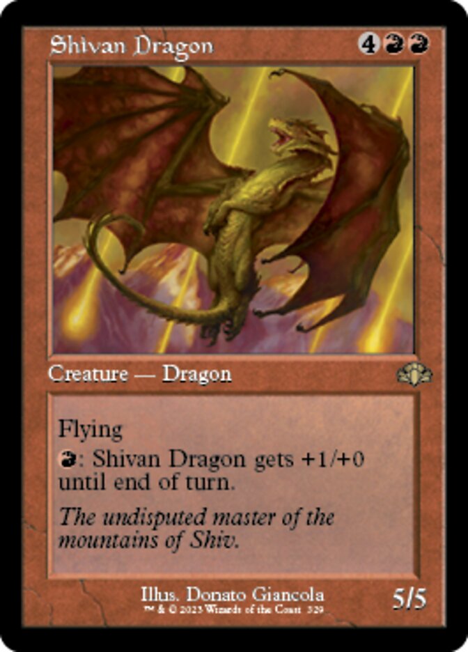 Shivan Dragon (Retro) [Dominaria Remastered] | Clutch Gaming