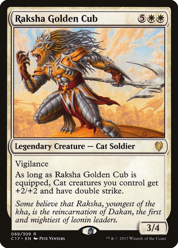 Raksha Golden Cub [Commander 2017] | Clutch Gaming