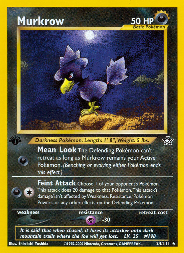 Murkrow (24/111) [Neo Genesis 1st Edition] | Clutch Gaming