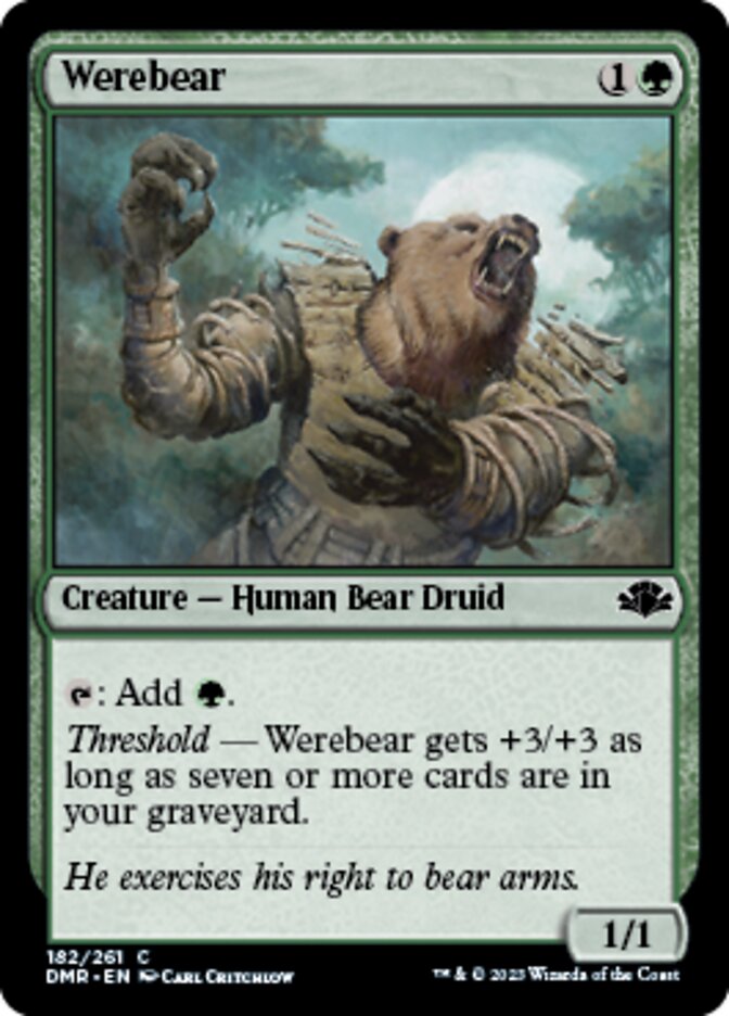 Werebear [Dominaria Remastered] | Clutch Gaming