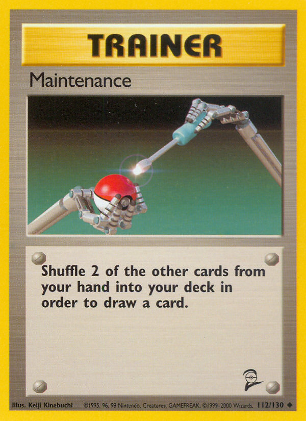 Maintenance (112/130) [Base Set 2] | Clutch Gaming