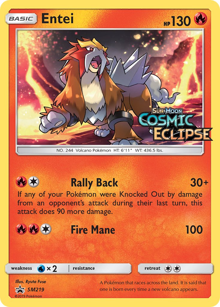 Entei (SM219) [Sun & Moon: Black Star Promos] | Clutch Gaming