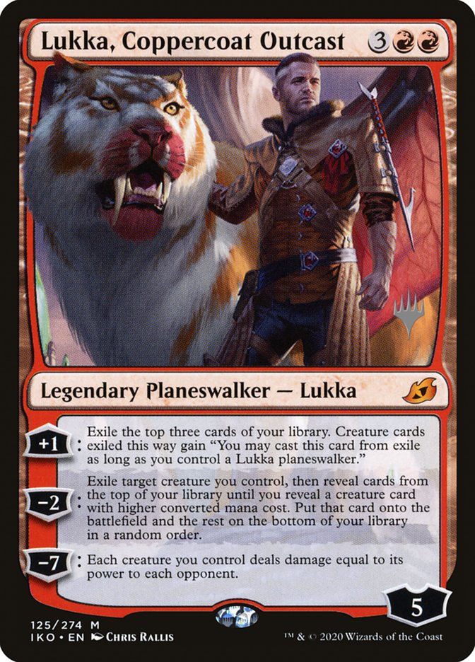 Lukka, Coppercoat Outcast (Promo Pack) [Ikoria: Lair of Behemoths Promos] | Clutch Gaming