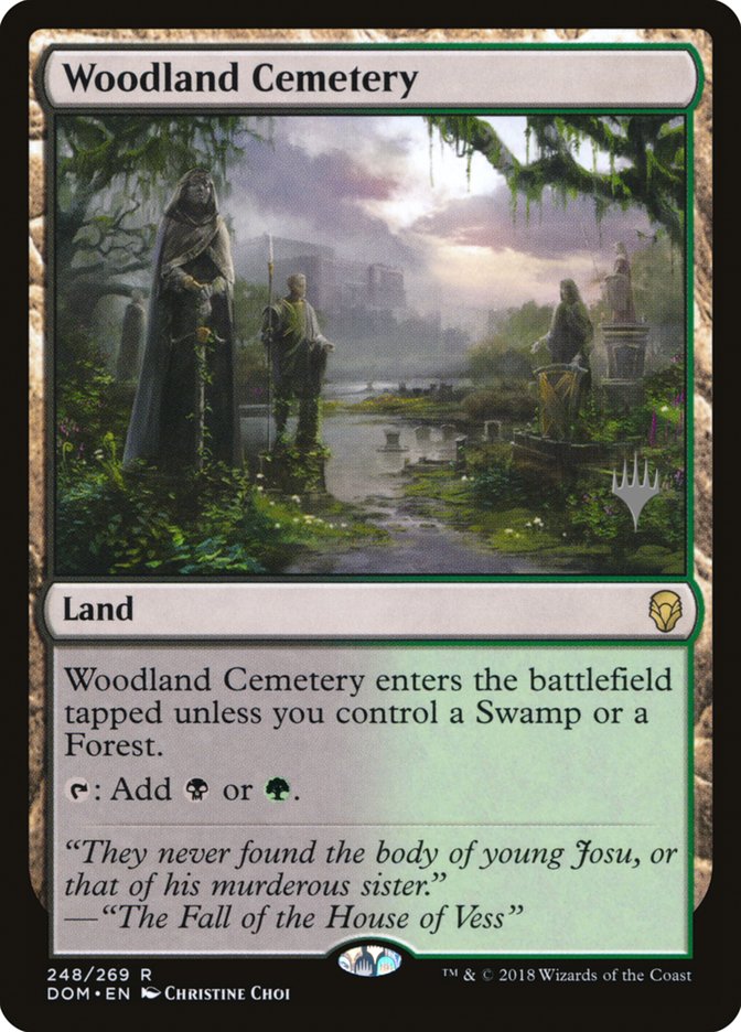 Woodland Cemetery (Promo Pack) [Dominaria Promos] | Clutch Gaming