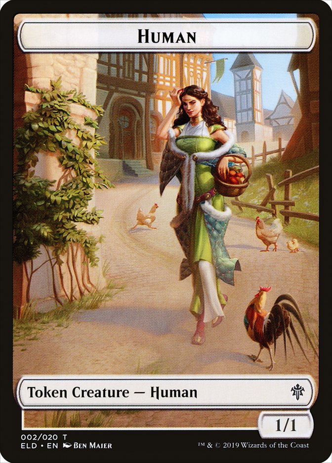 Human // Clue Double-Sided Token [Pioneer Challenger Decks 2022] | Clutch Gaming