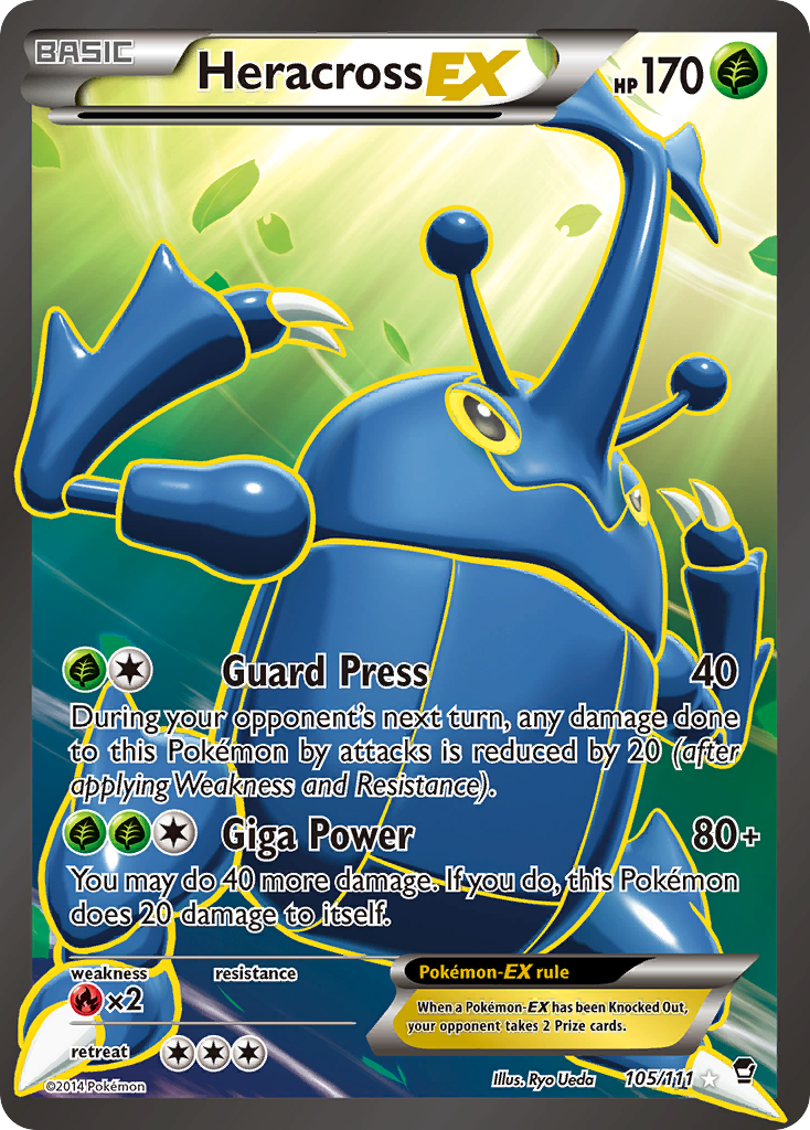 Heracross EX (105/111) [XY: Furious Fists] | Clutch Gaming