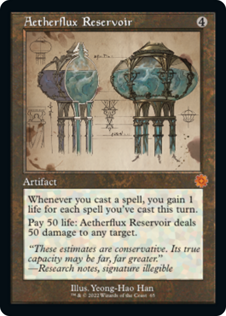 Aetherflux Reservoir (Retro Schematic) [The Brothers' War Retro Artifacts] | Clutch Gaming