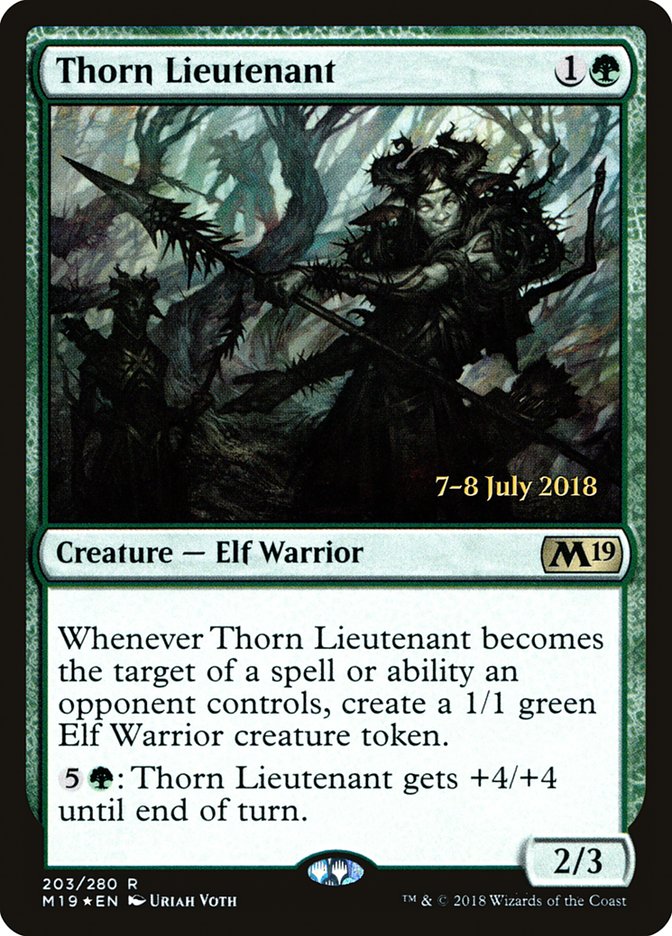 Thorn Lieutenant [Core Set 2019 Prerelease Promos] | Clutch Gaming