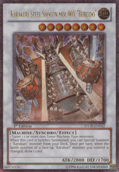 Karakuri Steel Shogun mdl 00X "Bureido" [STOR-EN042] Ultimate Rare | Clutch Gaming