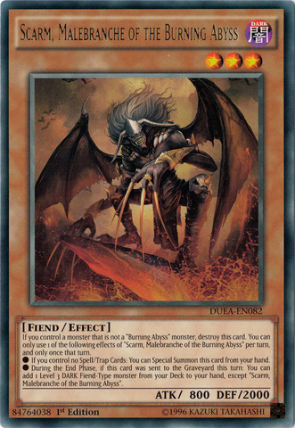 Scarm, Malebranche of the Burning Abyss [DUEA-EN082] Rare | Clutch Gaming