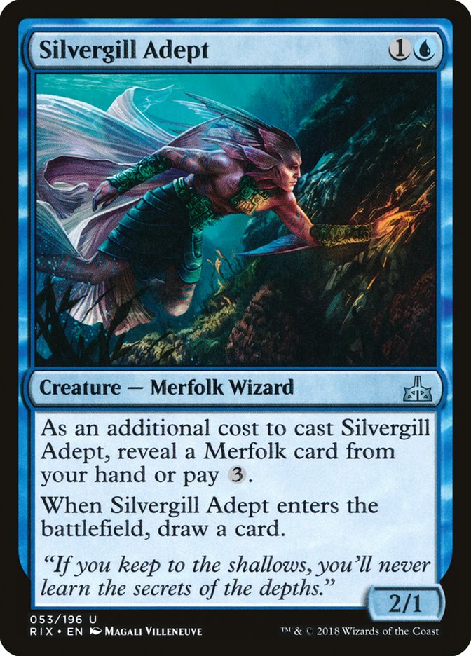 Silvergill Adept [Rivals of Ixalan] | Clutch Gaming