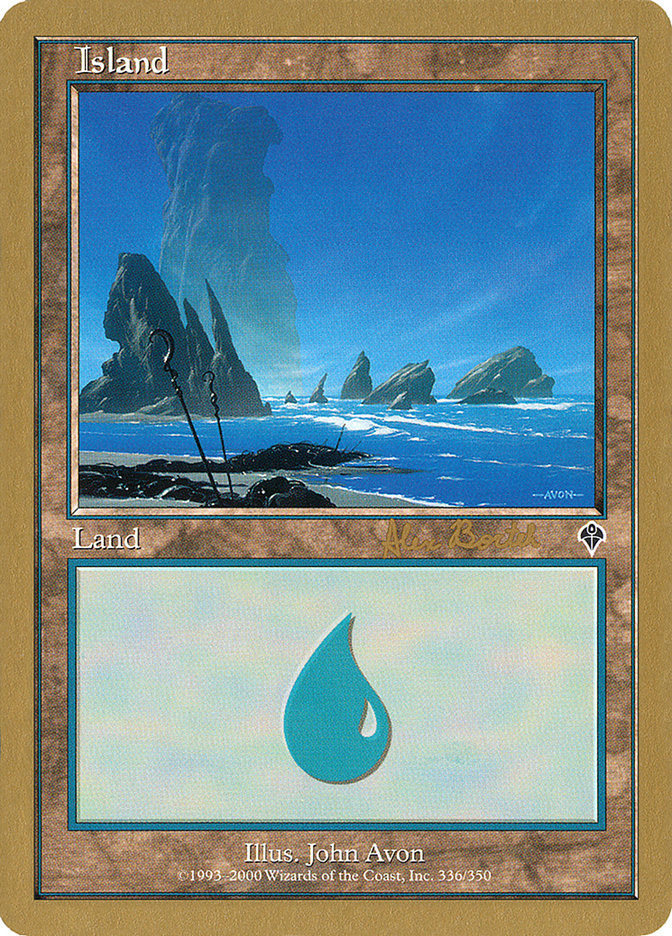 Island (ab336a) (Alex Borteh) [World Championship Decks 2001] | Clutch Gaming