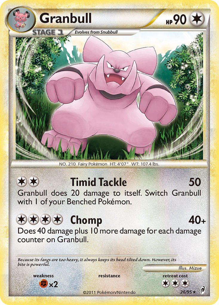 Granbull (26/95) [HeartGold & SoulSilver: Call of Legends] | Clutch Gaming