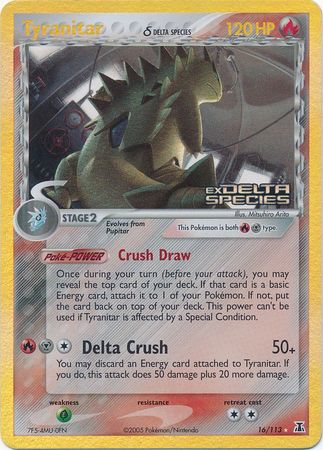 Tyranitar (16/113) (Delta Species) (Stamped) [EX: Delta Species] | Clutch Gaming