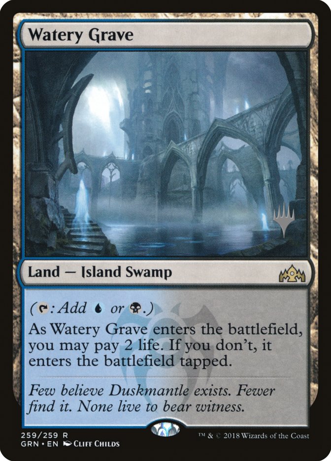 Watery Grave (Promo Pack) [Guilds of Ravnica Promos] | Clutch Gaming