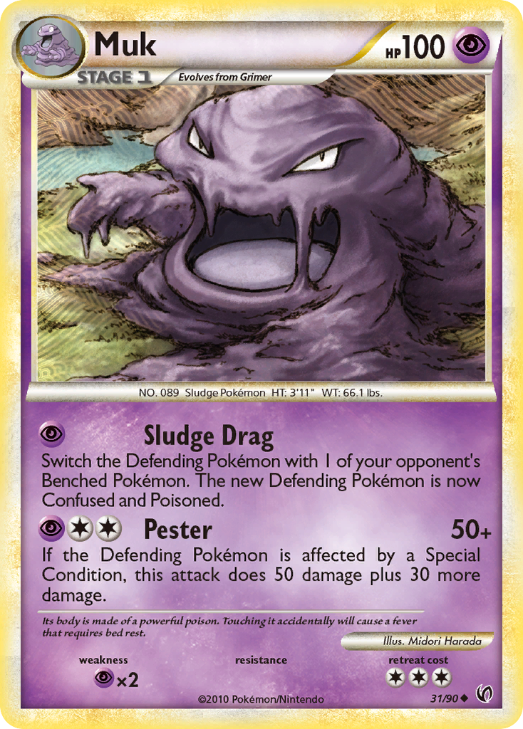 Muk (31/90) [HeartGold & SoulSilver: Undaunted] | Clutch Gaming