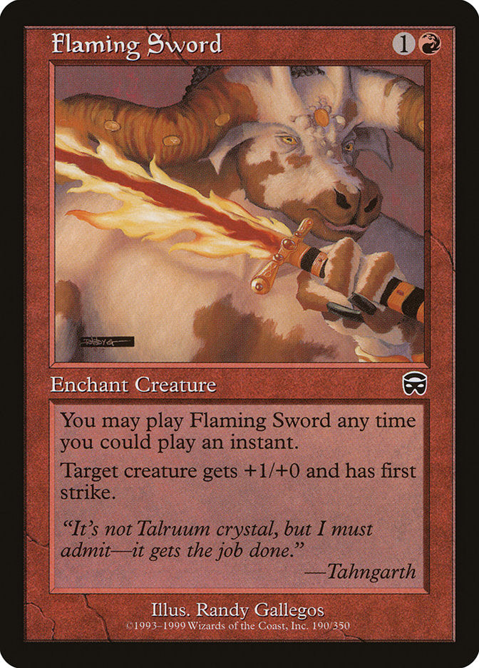 Flaming Sword [Mercadian Masques] | Clutch Gaming