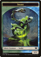 Snake (021) // Saproling Double-Sided Token [Commander 2015 Tokens] | Clutch Gaming