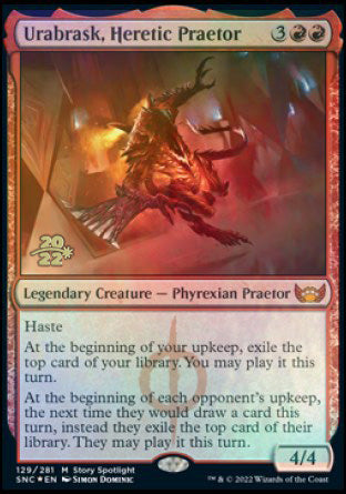 Urabrask, Heretic Praetor [Streets of New Capenna Prerelease Promos] | Clutch Gaming