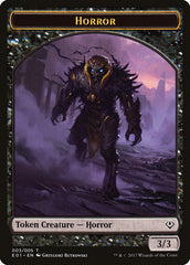 Horror // Zombie Double-Sided Token [Archenemy: Nicol Bolas Tokens] | Clutch Gaming