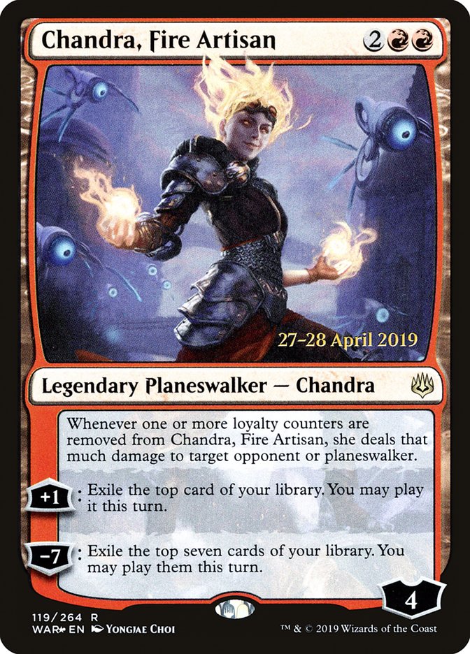 Chandra, Fire Artisan [War of the Spark Prerelease Promos] | Clutch Gaming