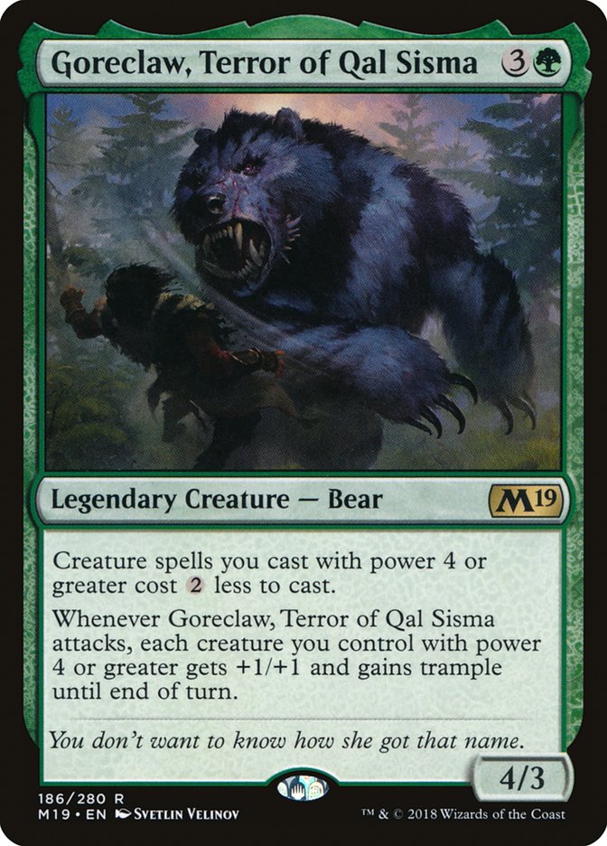 Goreclaw, Terror of Qal Sisma [Core Set 2019] | Clutch Gaming