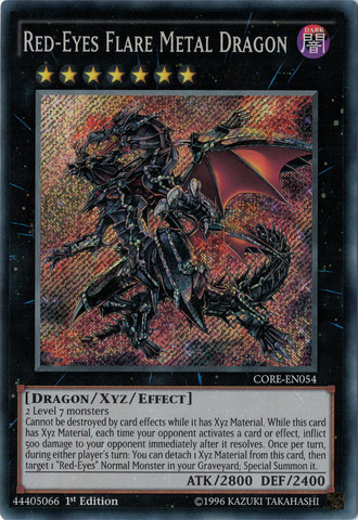 Red-Eyes Flare Metal Dragon [CORE-EN054] Secret Rare | Clutch Gaming