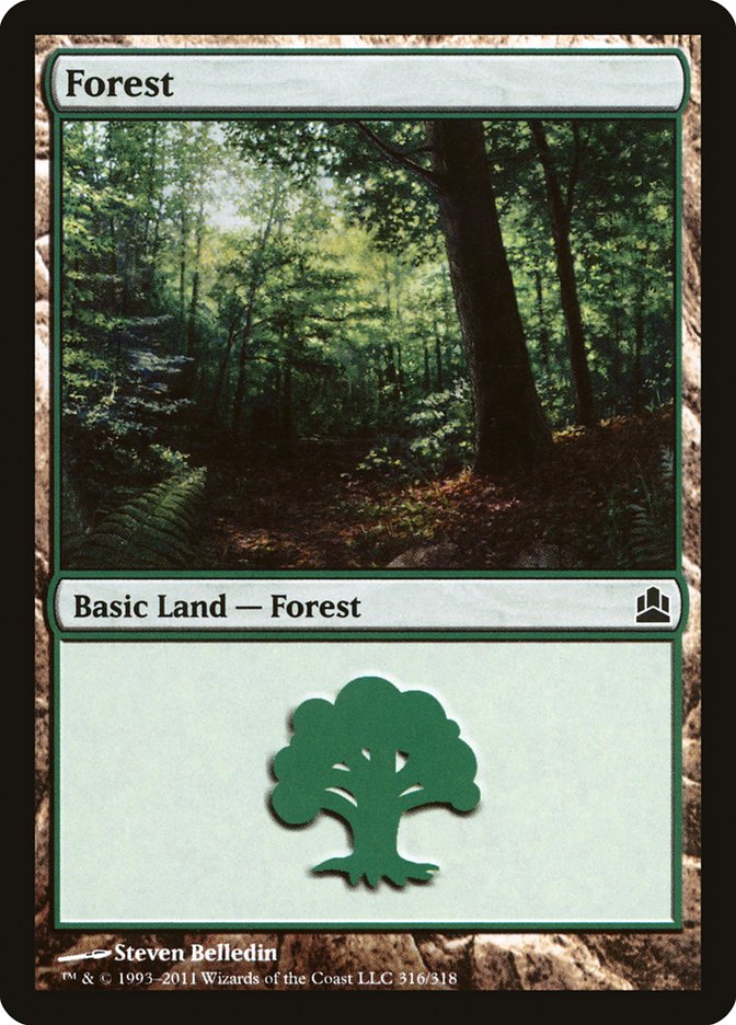 Forest (316) [Commander 2011] | Clutch Gaming