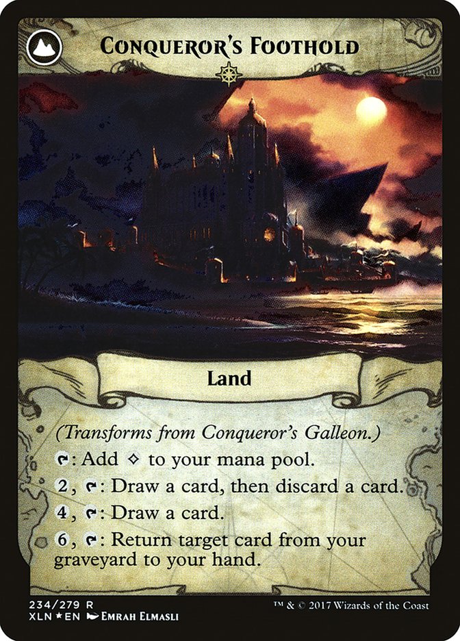 Conqueror's Galleon // Conqueror's Foothold [Ixalan Prerelease Promos] | Clutch Gaming