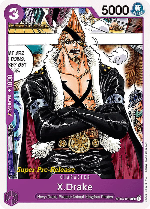 X.Drake [Super Pre-Release Starter Deck: Animal Kingdom Pirates] | Clutch Gaming