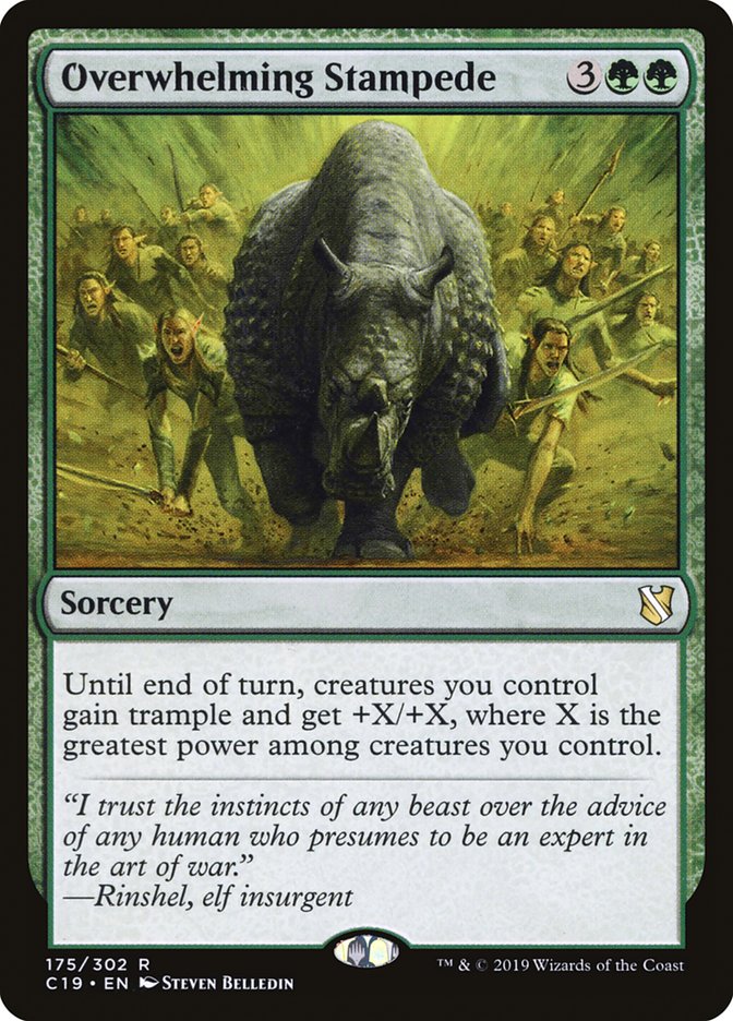 Overwhelming Stampede [Commander 2019] | Clutch Gaming