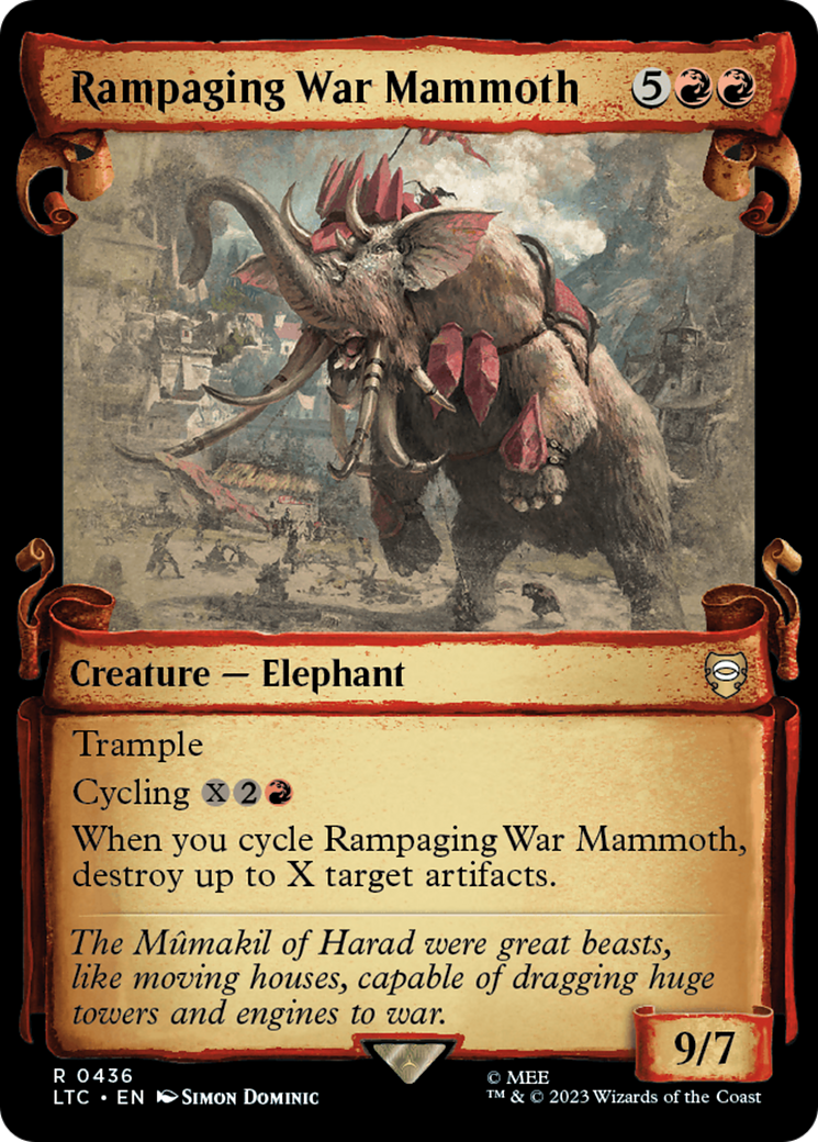 Rampaging War Mammoth [The Lord of the Rings: Tales of Middle-Earth Commander Showcase Scrolls] | Clutch Gaming