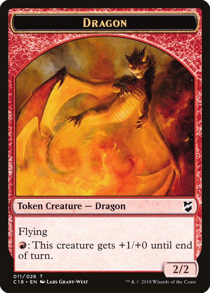 Dragon Egg // Dragon Double-Sided Token [Commander 2018 Tokens] | Clutch Gaming