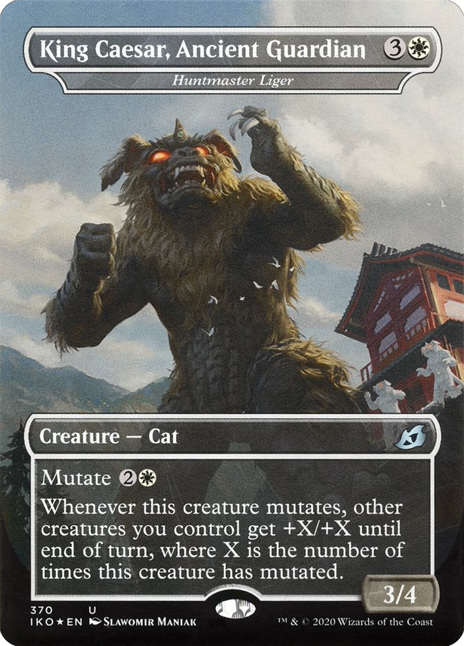 Huntmaster Liger - King Caesar, Ancient Guardian (Godzilla Series) [Ikoria: Lair of Behemoths] | Clutch Gaming
