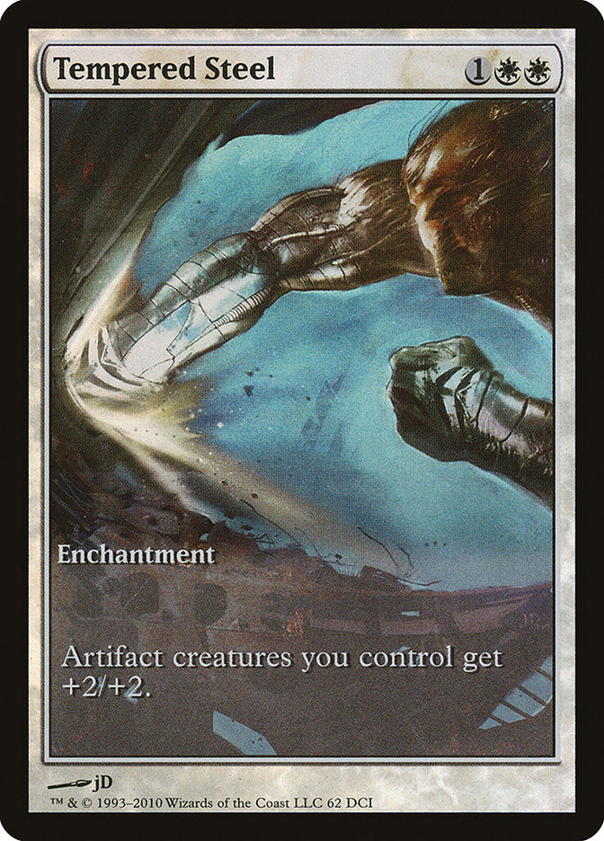 Tempered Steel (Game Day) (Extended Art) [Scars of Mirrodin Promos] | Clutch Gaming