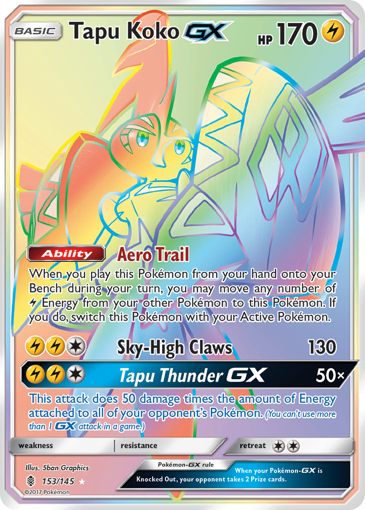 Tapu Koko GX (153/145) [Sun & Moon: Guardians Rising] | Clutch Gaming