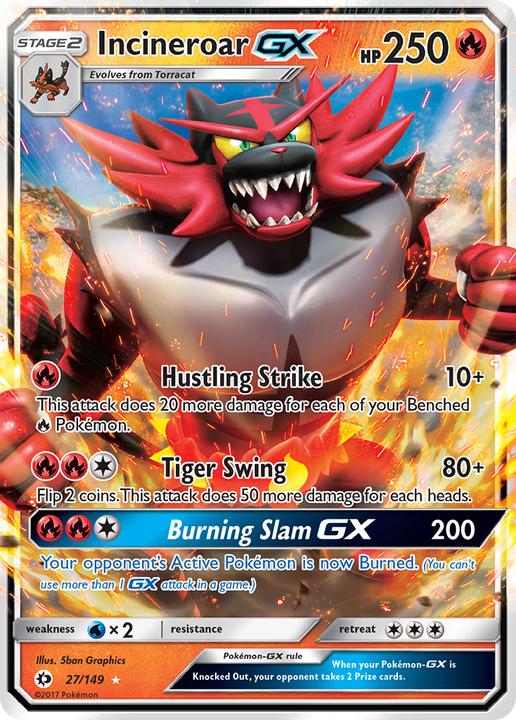 Incineroar GX (27/149) (Jumbo Card) [Sun & Moon: Base Set] | Clutch Gaming