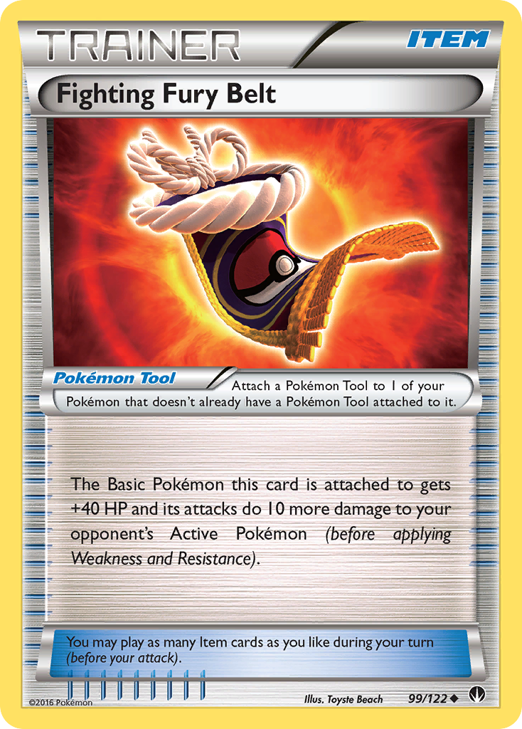 Fighting Fury Belt (99/122) [XY: BREAKpoint] | Clutch Gaming