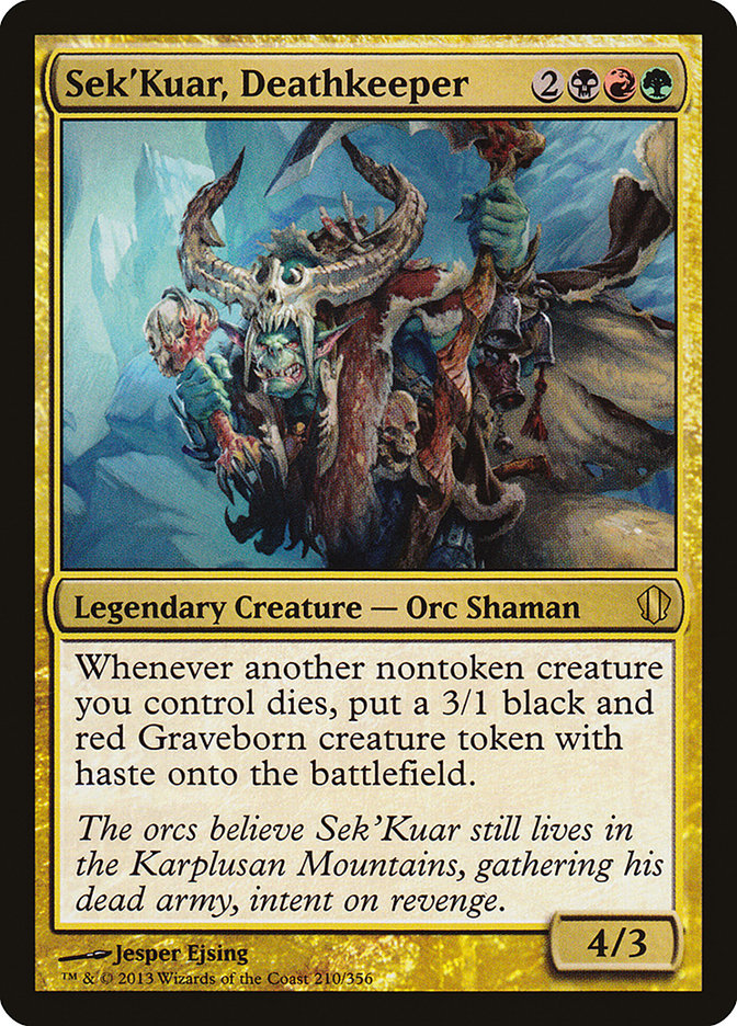 Sek'Kuar, Deathkeeper [Commander 2013] | Clutch Gaming