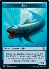 Beast (010) // Fish Double-Sided Token [Commander 2021 Tokens] | Clutch Gaming