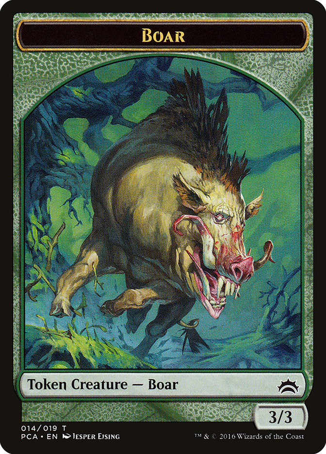 Goblin // Boar Double-Sided Token [Planechase Anthology Tokens] | Clutch Gaming