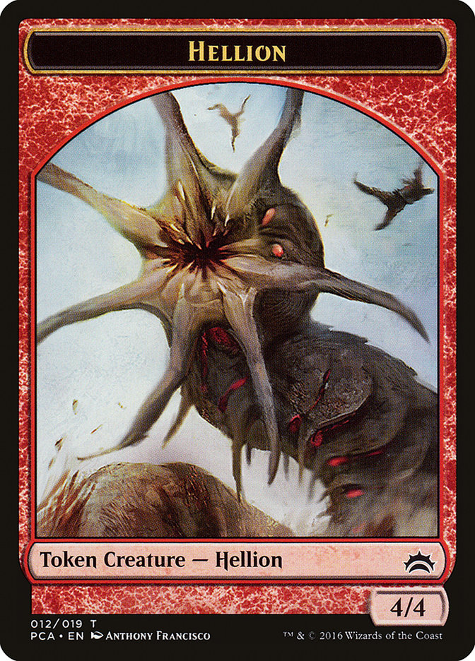 Zombie // Hellion Double-Sided Token [Planechase Anthology Tokens] | Clutch Gaming